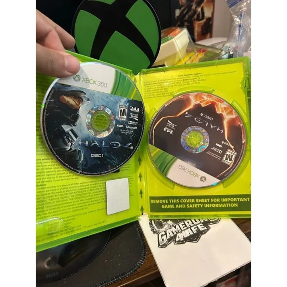 Halo 4 Microsoft Xbox 360 Tested & Working 2 Discs
